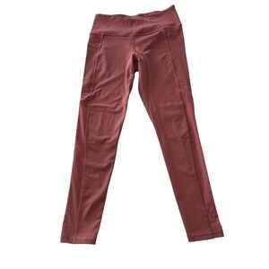 Victoria's Secret Sport Knockout Leggings Medium Dusty Rose Pink Mesh Pockets